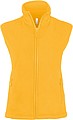 Womens microfleece vest KARIBAN, yellow, 3XL