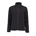 WOMENS PLAIN FLEECE JACKET NORMAN WOMEN, BLACK, M