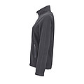 WOMENS PLAIN FLEECE JACKET NORMAN WOMEN, CHARCOAL GREY, M