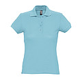 WOMENS POLO SHIRT PASSION, ATOLL BLUE, L