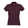 WOMENS POLO SHIRT PASSION, BURGUNDY, L