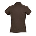 WOMENS POLO SHIRT PASSION, CHOCOLATE, L