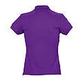 WOMENS POLO SHIRT PASSION, DARK PURPLE, L