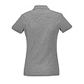 WOMENS POLO SHIRT PASSION, GREY MELANGE 2, L