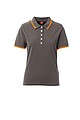 Womens polo T-shirt PAYPER SKIPPER LADY, smoke grey/orange, XXL