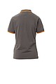 Womens polo T-shirt PAYPER SKIPPER LADY, smoke grey/orange, XXL