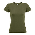 WOMENS ROUND COLLAR T-SHIRT REGENT WOMEN, ARMY, L