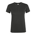 WOMENS ROUND COLLAR T-SHIRT REGENT WOMEN, DARK GREY, L