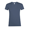 WOMENS ROUND COLLAR T-SHIRT REGENT WOMEN, DENIM, L