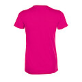 WOMENS ROUND COLLAR T-SHIRT REGENT WOMEN, FUCHSIA, M