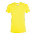 WOMENS ROUND COLLAR T-SHIRT REGENT WOMEN, LEMON, L