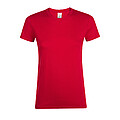 WOMENS ROUND COLLAR T-SHIRT REGENT WOMEN, RED, 3XL