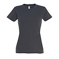 WOMENS ROUND NECK T-SHIRT IMPERIAL WOMEN, MOUSE GREY, XL