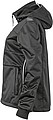 Womens softshell jacket JAMES & NICHOLSON, black/black/white, S