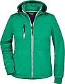 Womens softshell jacket JAMES & NICHOLSON, irish green/navy/white, S