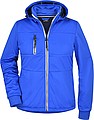 Womens softshell jacket JAMES & NICHOLSON, nautic blue/navy/white, S