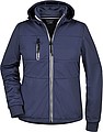 Womens softshell jacket JAMES & NICHOLSON, navy/navy/white, S