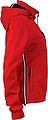 Womens softshell jacket JAMES & NICHOLSON, red/navy/white, S