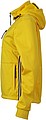Womens softshell jacket JAMES & NICHOLSON, sun yellow/navy/white, S