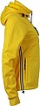 Womens softshell jacket JAMES & NICHOLSON, sun yellow/navy/white, S