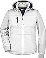 Womens softshell jacket JAMES & NICHOLSON, white/white/navy, S