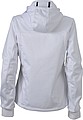 Womens softshell jacket JAMES & NICHOLSON, white/white/navy, S