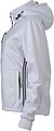 Womens softshell jacket JAMES & NICHOLSON, white/white/navy, S