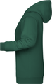 Womens sweatshirt with hoodie James Nicholson, dark green, S