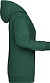 Womens sweatshirt with hoodie James Nicholson, dark green, S