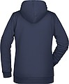 Womens sweatshirt with hoodie James Nicholson, navy, S