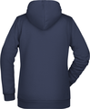 Womens sweatshirt with hoodie James Nicholson, navy, S