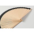 Wooden hand fan, black