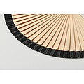 Wooden hand fan, black