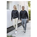Yukon unisex interlock sports crewneck sweater, solid black