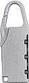 Zinc alloy numeric padlock April, silver