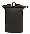 Zippered rolltop 15 inch laptop backpack