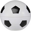 Zuri football-shaped vanilla lip balm with SPF 15