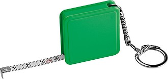 1 meter steel measuring tape, green