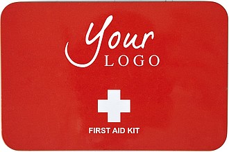 15 Piece first-aid kit in a metal tin