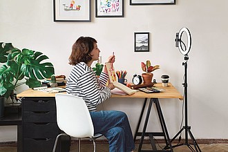 26 cm LED ring light set