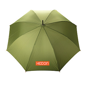 27" Impact AWARE™ RPET 190T auto open bamboo umbrella
