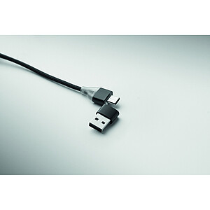3-in-1 charging cable keyring