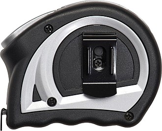 3 meter steel measuring tape, black