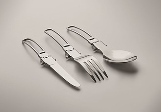 3-piece camping cutlery set