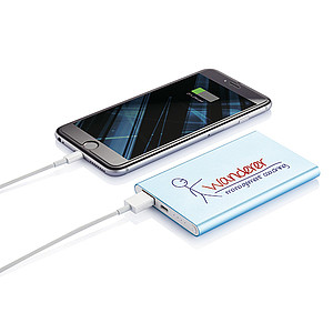 4.000 mAh slim Power bank, blue