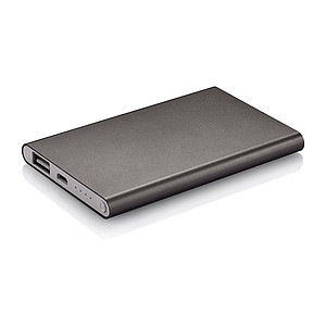 4.000 mAh slim Power bank, grey