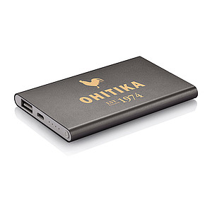 4.000 mAh slim Power bank, grey