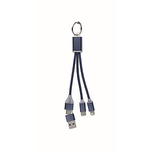 4 in 1 charging cable type C, french navy