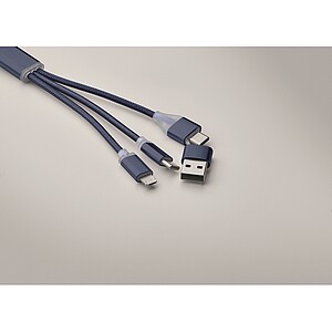 4 in 1 charging cable type C, french navy