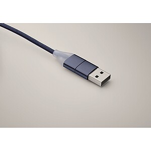4 in 1 charging cable type C, french navy